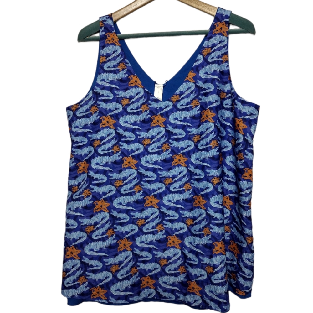 Stewart Simmons Florida Gators Alligator Hibiscus Reversible Tank